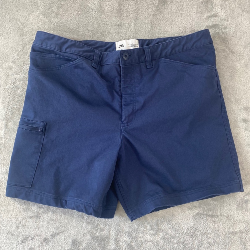 NIKE SB Chino Shorts Mens‎ 38 Navy Blue DH2939-410 Cargo Utility Skater Skater